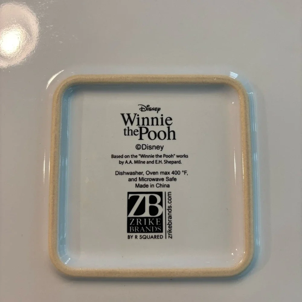 Disney Zrike Winnie the Pooh Baking Dish Fall Autumn Leaves Tigger Eeyore Piglet